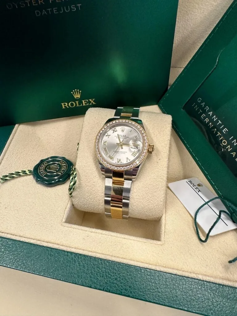 RLX Lady-Datejust 31mm 279383RBR Silver Roman Dial Yellow Rolesor Oyster Bracelet