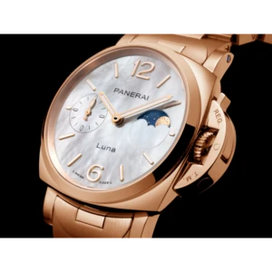 【7A Quality】Panerai Luminor Due Luna TuttoOro 38mm PAM01504