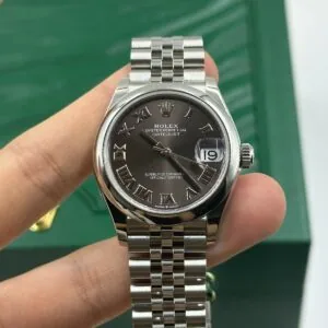 RLX Datejust m278240-0015/0016 31mm Dark Grey Roman Domed Bezel Oyster Oystersteel