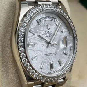 RLX Day-Date 40mm 228349RBR-0040 Meteorite Dial President Bracelet