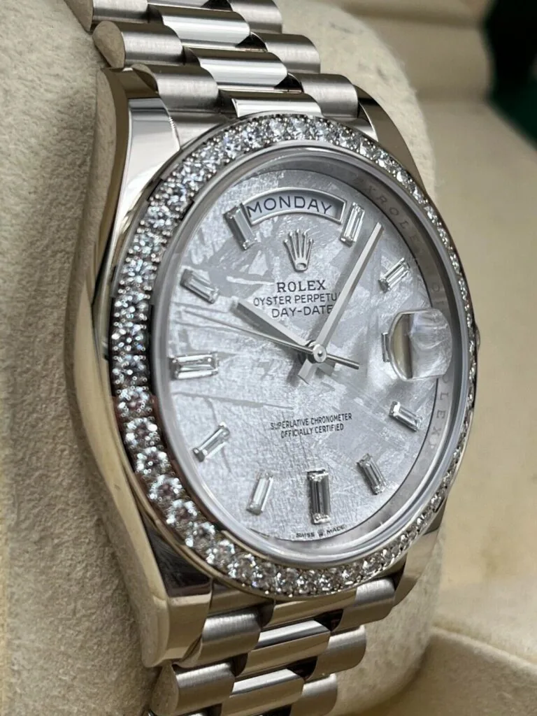 RLX Day-Date 40mm 228349RBR-0040 Meteorite Dial President Bracelet