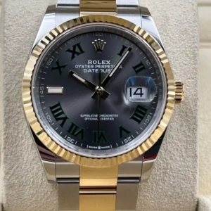 RLX Datejust 36mm 126233 Wimbledon Slate Dial Oyster Bracelet Watch
