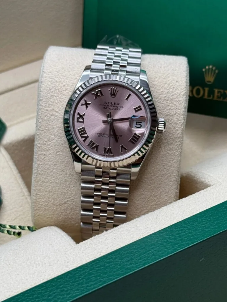 RLX Datejust m278274-0019/0020 Pink 31mm Dial Oyster Watch