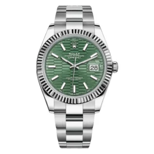 RLX Datejust 41mm 126334 Mint Green Fluted Motif Dial Oyster Bracelet