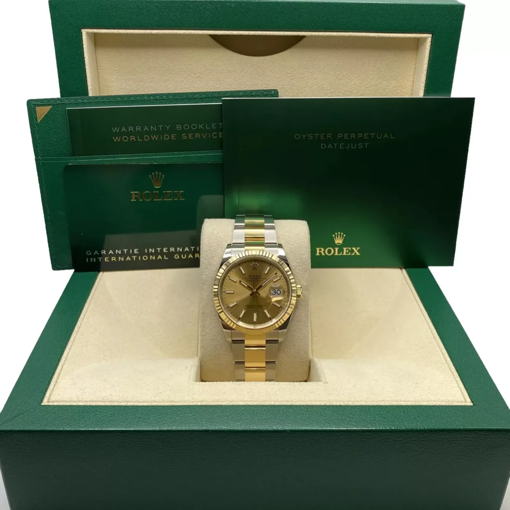 RLX Datejust 36mm 126233 Champagne Dial Jubilee Bracelet Watch