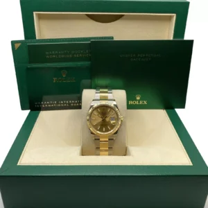 RLX Datejust 36mm 126233 Champagne Dial Jubilee Bracelet Watch