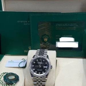 RLX Datejust 36mm 126284 Black Dial Jubilee bracelet