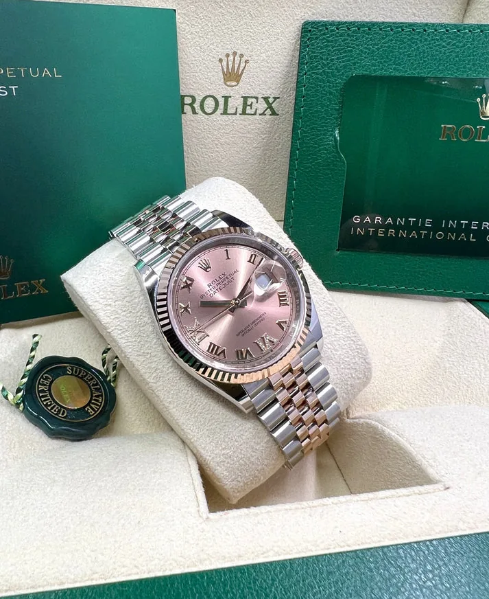 RLX Datejust 36mm 126231 Rose Dial Oyster Bracelet
