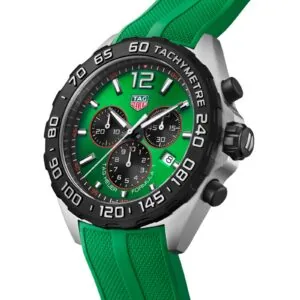 TAG Heuer Formula 1 Quartz Chronograph 200M 43mm Mens Watch Green Rubber CAZ101AP.FT8056