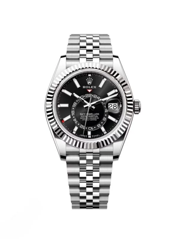RLX Sky-Dweller 42mm 336934-0007/0008 Stainless Steel Black Dial Oyster