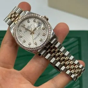 RLX Datejust 36mm 126281 Silver Palm Index Dial Jubilee Bracelet