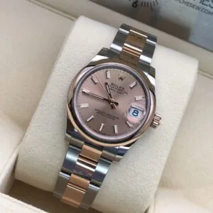 RLX Datejust m278241-0009/0010 Rose 31mm Dial Oyster Bracelet Watch