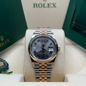 RLX Datejust 36mm 126201 Slate Dial Jubilee Bracelet Watch