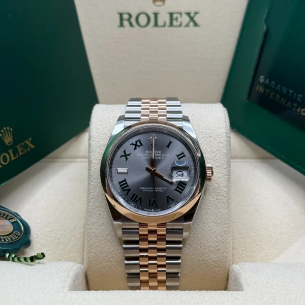 RLX Datejust 36mm 126201 Slate Dial Jubilee Bracelet Watch