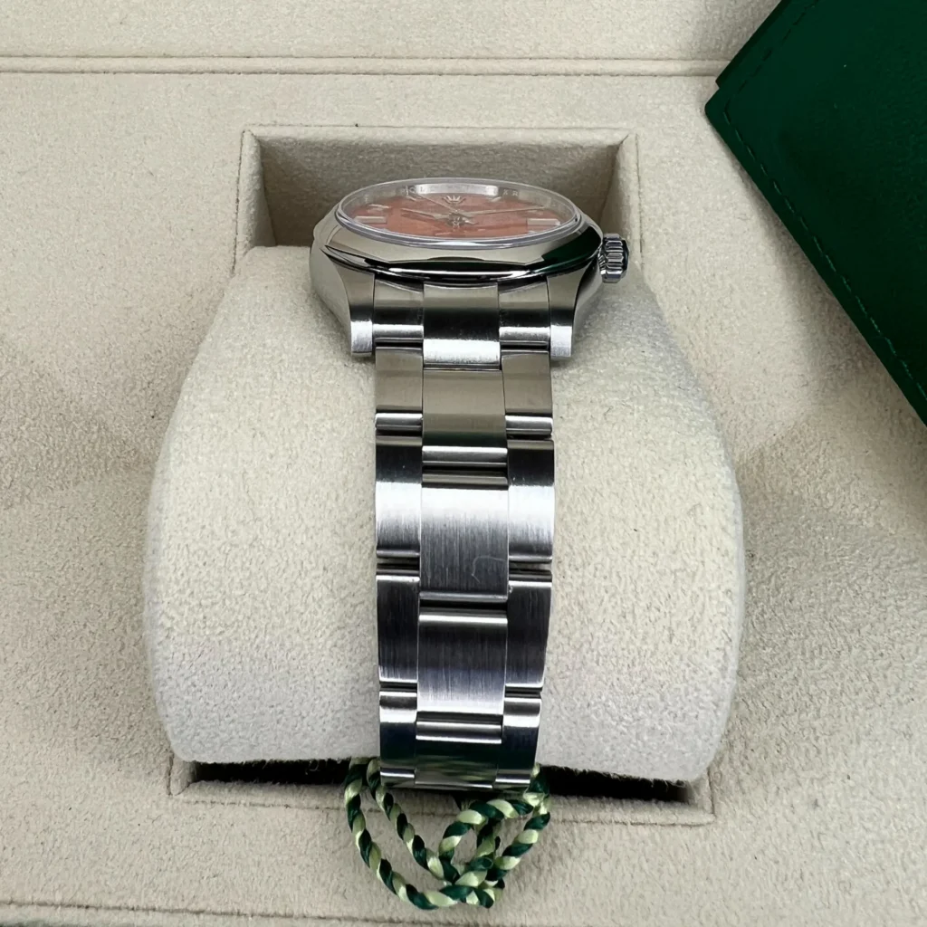 RLX Oyster Perpetual 31mm 277200-0008 Coral Red Dial Oyster Bracelet Watch