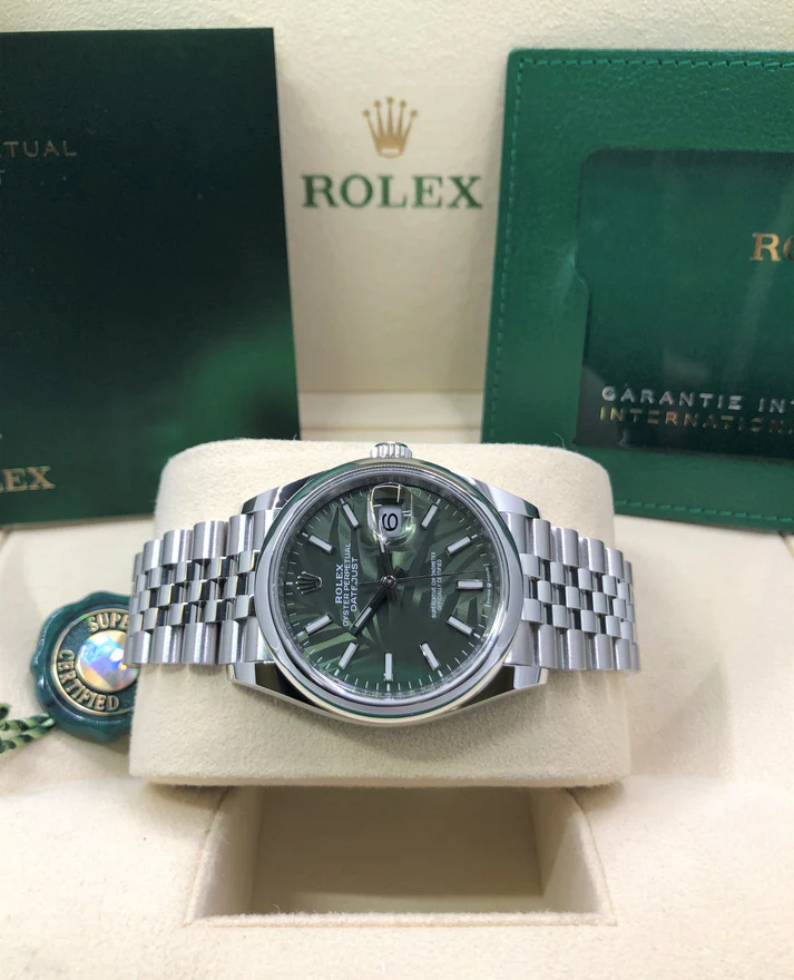 RLX Datejust 36mm 126200 Green Dial Watch