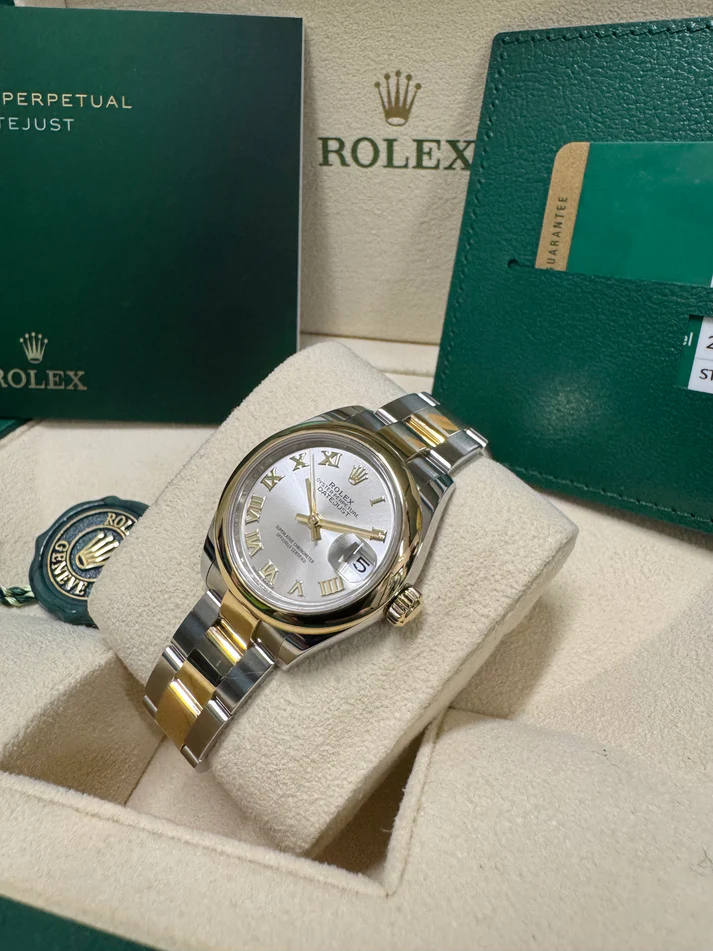 RLX Lady-Datejust 31mm 279163 Silver Roman Dial Oyster Bracelet