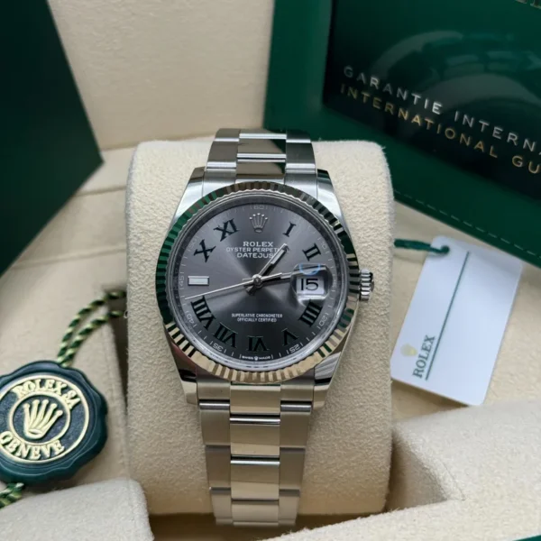 RLX Datejust 36mm 126234 Datejust Slate Roman Dial Jubilee Watch