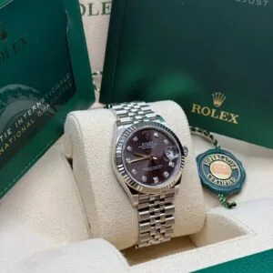 RLX Datejust m278274-0007/0008 Dark Grey 31mm Dial Oyster Watch