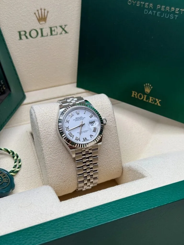 RLX Lady-Datejust 31mm 279174 White Roman Dial Oyster Bracelet