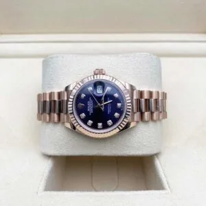 RLX Lady-Datejust 31mm 279175 Aubergine Diamond-Set Dial President Everose Gold