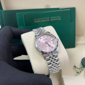 RLX Datejust m278274-0031/0032 Pink 31mm Dial Oyster Watch