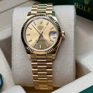 RLX Datejust m278278-0040 Champagne 31mm Dial President Bracelet Watch