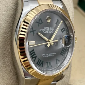 RLX Datejust 36mm 126233 Wimbledon Slate Dial Oyster Bracelet Watch