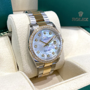 RLX Datejust 36mm 126283 White Mother-of-Pearl Dial Jubilee Bracelet Watch