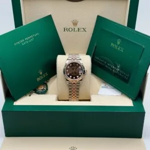RLX Lady-Datejust 31mm 279171 Chocolate Diamond Oyster Stainless Steel and Rose Gold