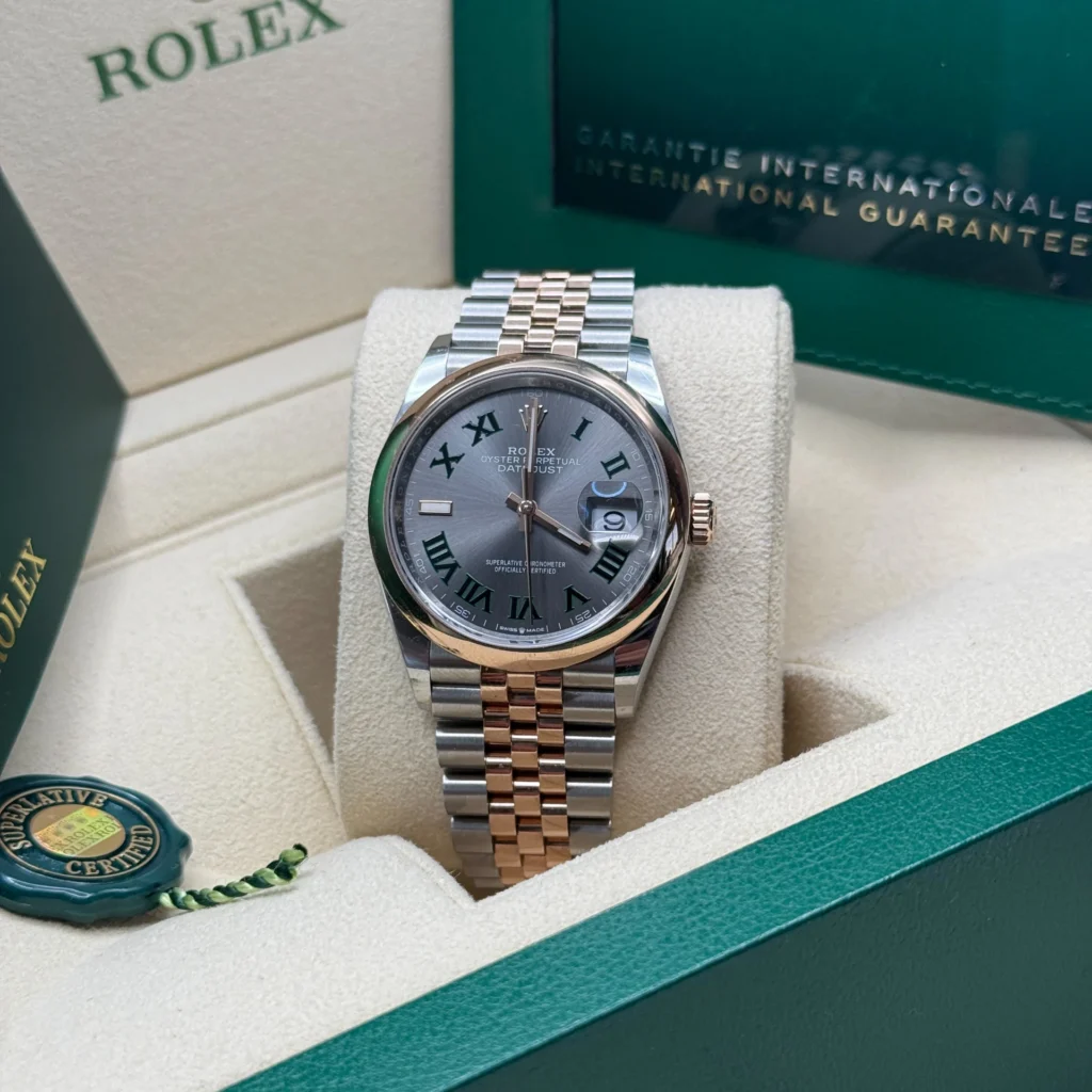 RLX Datejust 36mm 126201 Slate Dial Jubilee Bracelet Watch