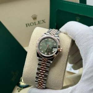 RLX Lady-Datejust 31mm 279171 Green Diamond Oyster Stainless Steel and Rose Gold
