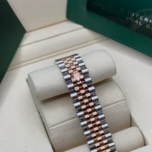 RLX Datejust m278381-0027/0028 Chocolate Diamond 31mm Dial Diamond-Set Bezel and Oyster Bracelet Watch