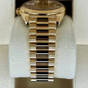 RLX Day-Date "President" 40mm Yellow Gold Champagne Diamond Baguette Dial - 228238