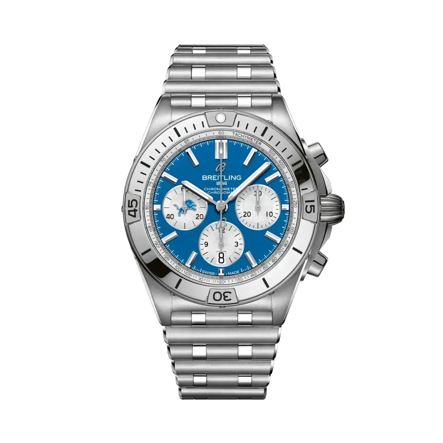 Breitling Chronomat B01 42 NFL Detroit Lions Edition AB01342B1CCA1