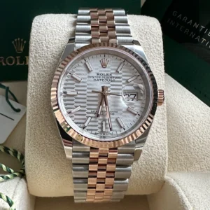 RLX Datejust 36mm 126231 Silver Fluted Motif Dial Jubilee Bracelet