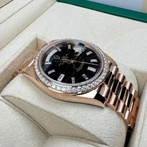 RLX Day-Date 40mm Eisenkiesel / Diamonds Dial 228345rbr-0016
