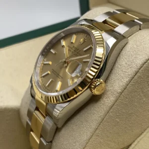 RLX Datejust 36mm 126233 Champagne Dial Jubilee Bracelet Watch