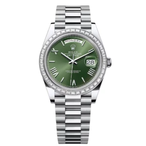 RLX Day-Date 40mm 228396TBR-0020 Green Roman Dial