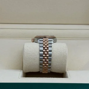 RLX Lady-Datejust 31mm 279161 Chocolate Roman Dial, Two Tone Stainless Steel & 18K Rose Gold Oyster Bracelet Women's Watch