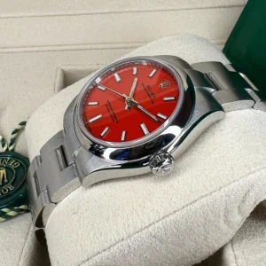RLX Oyster Perpetual 31mm 277200-0008 Coral Red Dial Oyster Bracelet Watch