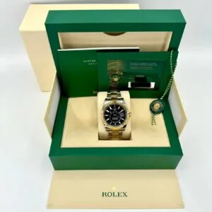 RLX Sky-Dweller 42mm 336933-0003/0004 Two-Tone Yellow Gold Black Dial Jubilee