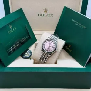 RLX Datejust m278274-0019/0020 Pink 31mm Dial Oyster Watch