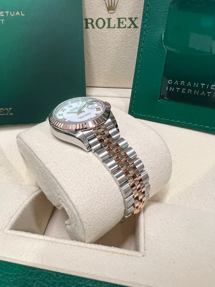 RLX Lady-Datejust 31mm 279171 White Roman Oyster Stainless Steel and Rose Gold