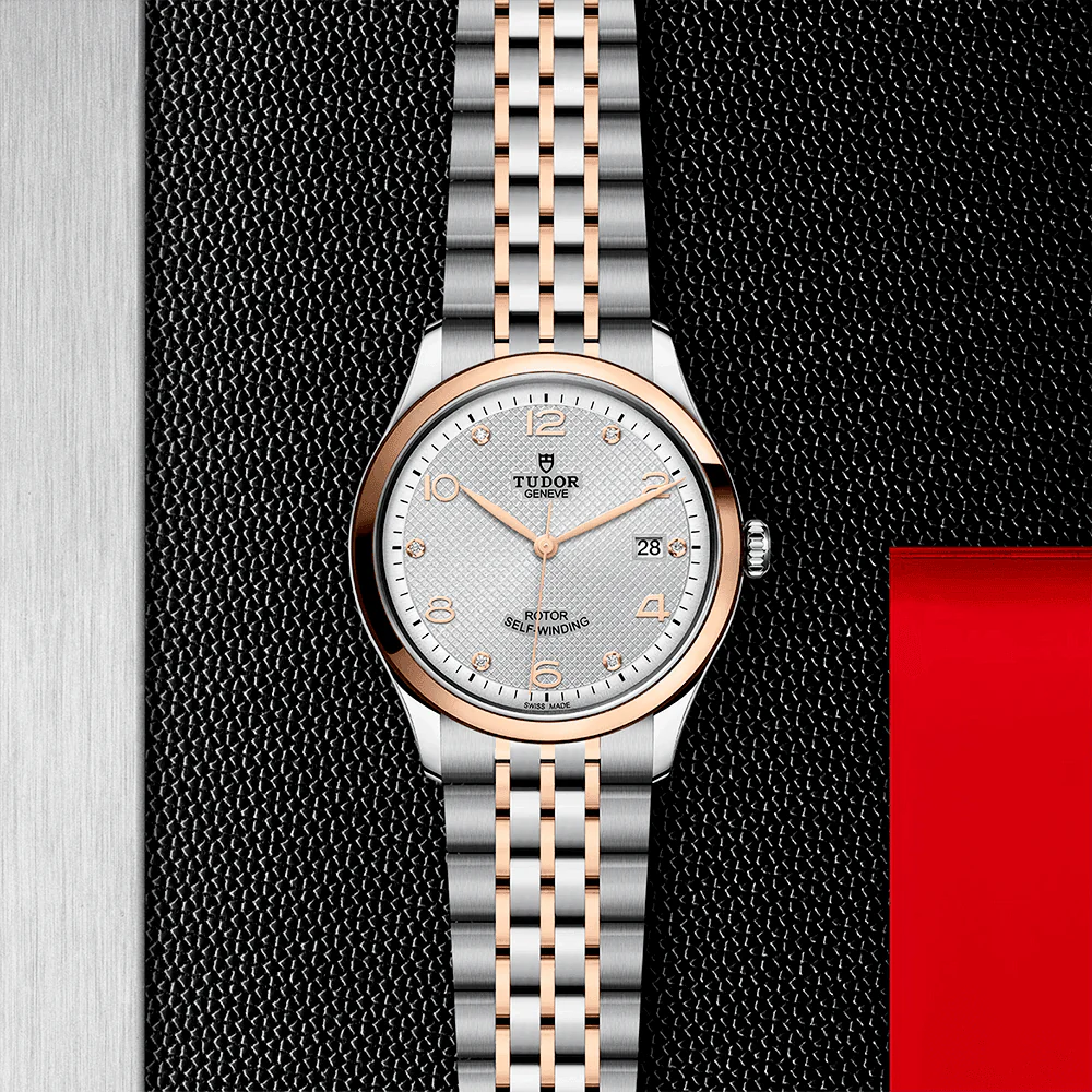 TUDOR 1926 39mm Two-Tone Silver Diamond Dial Men's Automatic Bracelet Watch M91551-0002