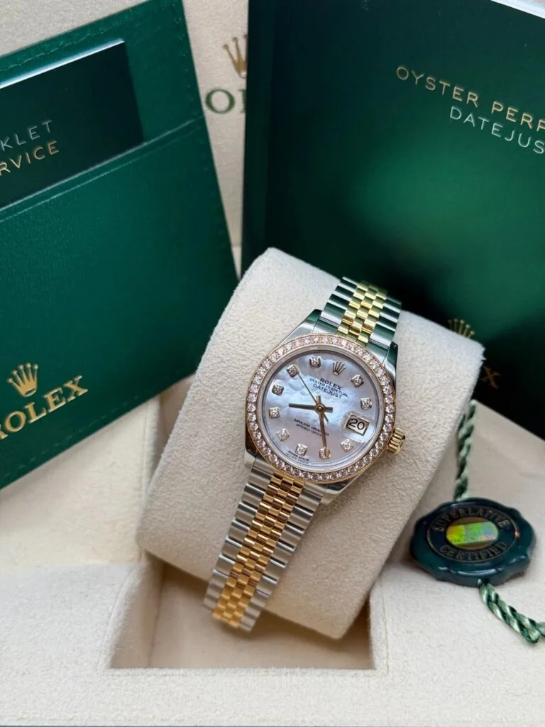 RLX Lady-Datejust 31mm 279383RBR Mother-of-Pearl Dial Yellow Rolesor Oyster Bracelet