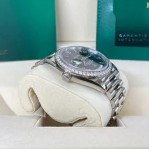 RLX Day-Date 40mm 228349RBR-0005 Bright Blue Dial President Bracelet