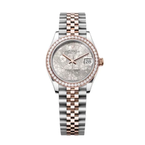 RLX Datejust m278381-0031/0032 Silver Floral Motif Diamond Dial Diamond-Set Bezel 31mm