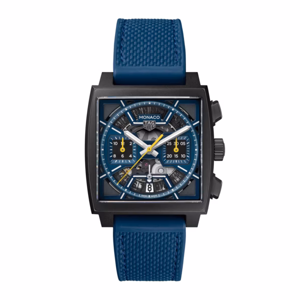 TAG Heuer Monaco Skeleton 39mm Mens Watch Blue CBL2188.FT6261