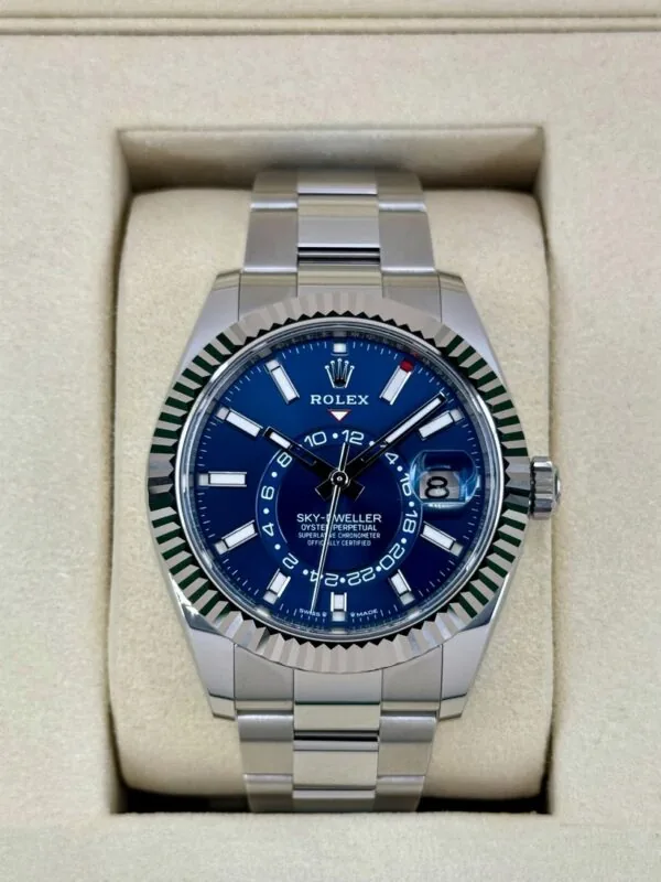 RLX Sky-Dweller 42mm Stainless Steel Blue Dial Oyster - 336934